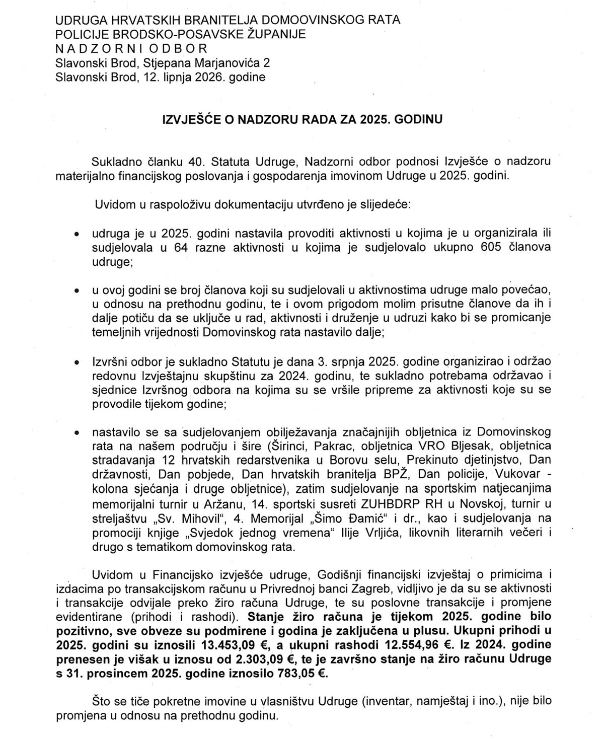 Izvjesce Nadzorni 2025 01