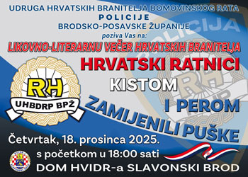 Likovno-literarna večer hrvatskih branitelja